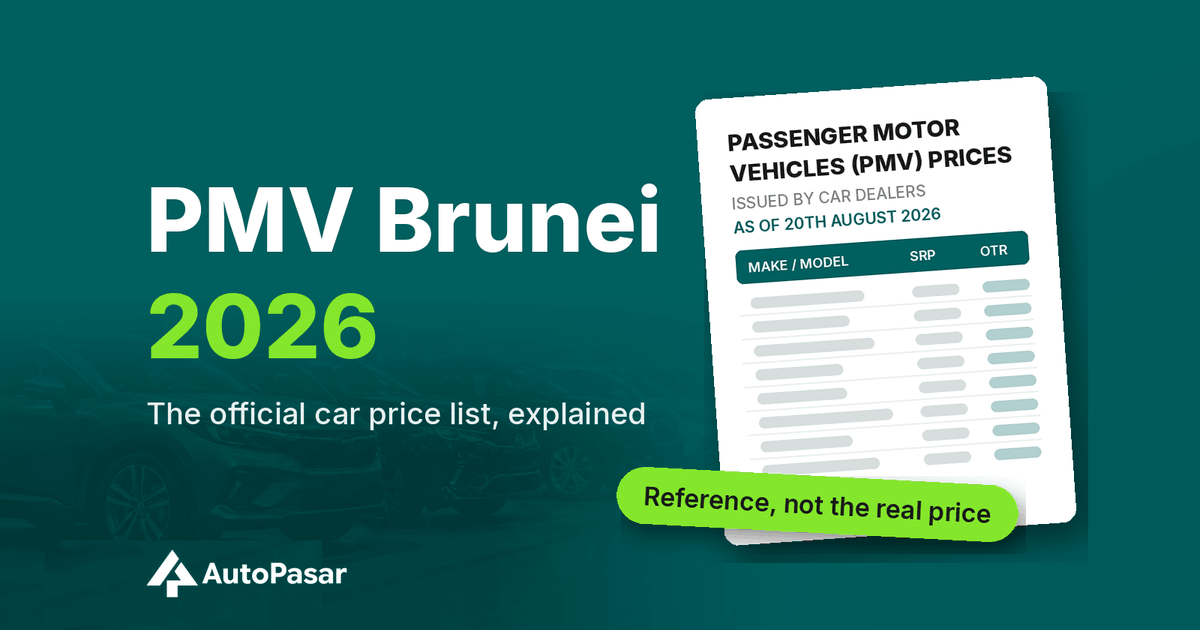 PMV Brunei 2026: The Government Car Price List, and How to Use It Properly
